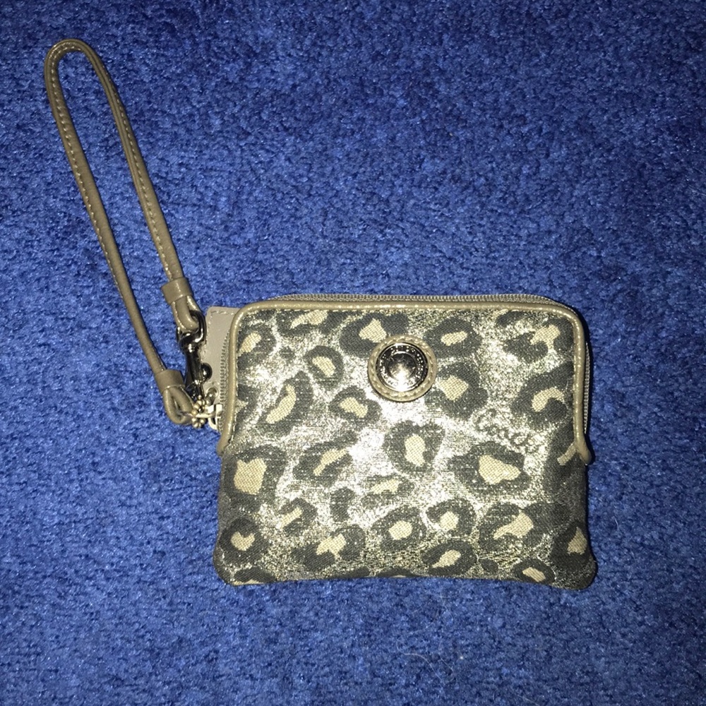 Coach Cheetah Wristlet